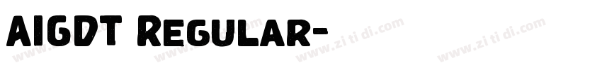 AIGDT Regular字体转换 AIGDT Regular字体转换